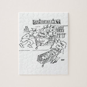 Store Detectives at a Supermarket Jigsaw Puzzle