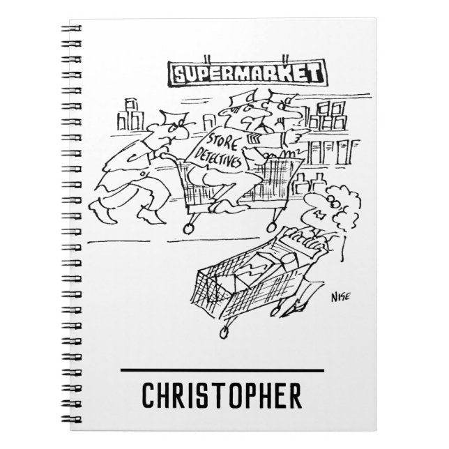Store Detectives at a Supermarket Notebook (Front)