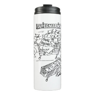 Store Detectives at a Supermarket Thermal Tumbler