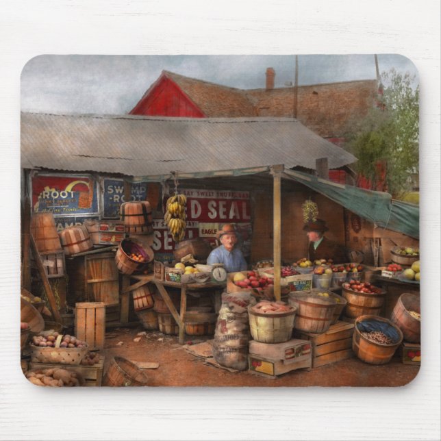 Store - Fruit - Grand dad's fruit stand 1939 Mouse Pad (Front)