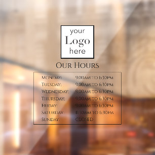 Store Hours Your Logo Business