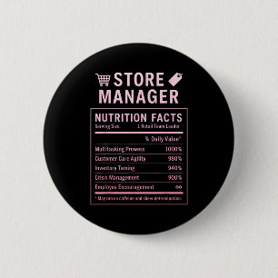 Store Manager 6 Cm Round Badge