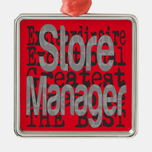 Store Manager Extraordinaire Metal Tree Decoration