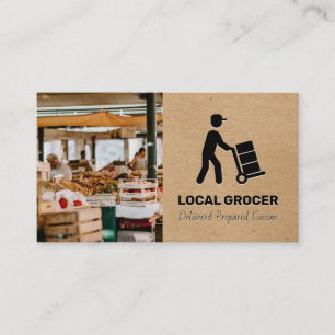 Store Manager Food Delivery Farmers Market Business Card