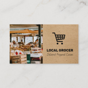 Store Manager Food Delivery Farmers Market Business Card