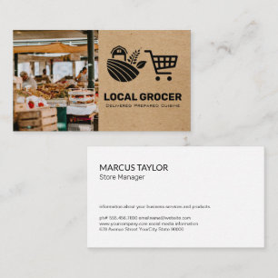 Store Manager Grocer Farmers Market Business Card