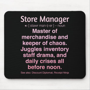 Store Manager  Mouse Pad