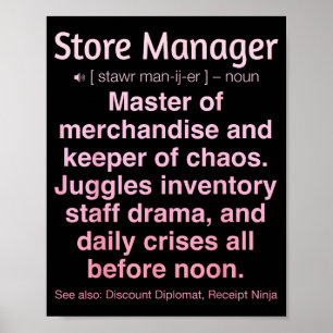 Store Manager  Poster