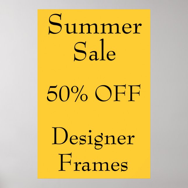 Store Promotions Poster (Front)
