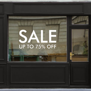 Store Sale   Business Discount Minimalist White