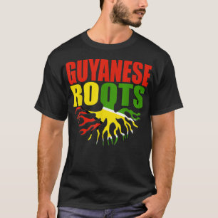 Storecastle Guyanese Roots Guyana Pride Flag Gift  T-Shirt