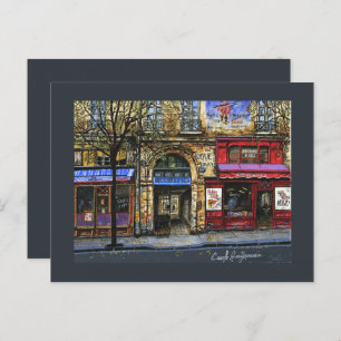 Storefronts in Paris  Mini Collectable Prints Postcard