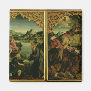 Stories of S.S. Peter and Paul altarpiece: detail Magnet