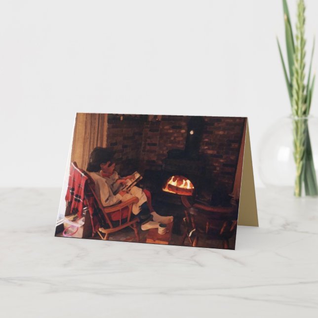 Stories Reading by the Fireside Card (Front)