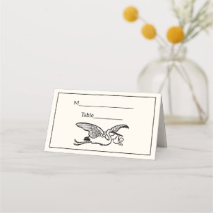 Stork #2 Baby Shower Gender Reveal Ivory BG Place Card