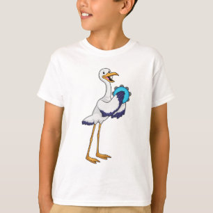 Stork as Musician with Tambourine T-Shirt
