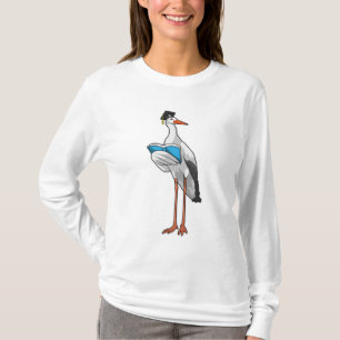Stork as Teacher with Book T-Shirt