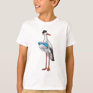 Stork as Teacher with Book T-Shirt