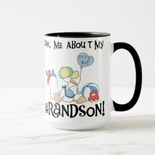 Stork Ask About My Grandson Mug