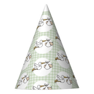 Stork Baby Delivery Party Hat