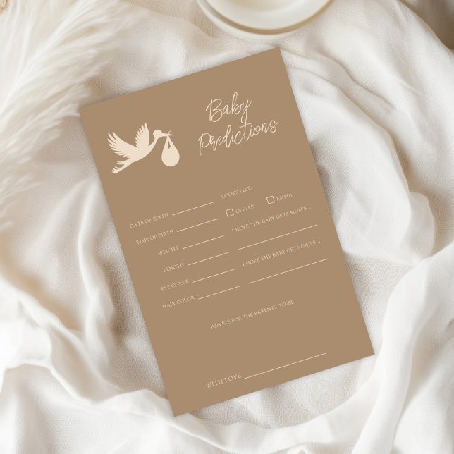 Stork Baby Delivery Predictions and Advice Game (Creator Uploaded)