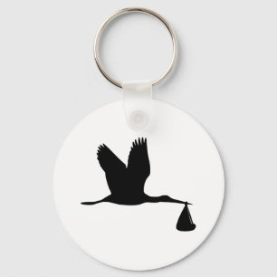 Stork - Baby Key Ring