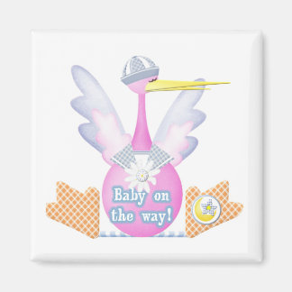 Stork Baby on the Way Magnet