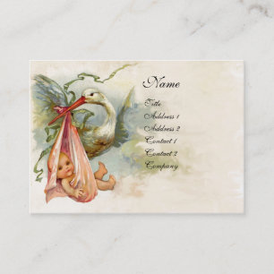 STORK BABY SHOWER 2 BUSINESS CARD