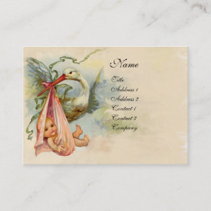 STORK BABY SHOWER 2 BUSINESS CARD