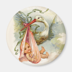 STORK BABY SHOWER 2 MAGNET