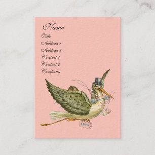 STORK BABY SHOWER BUSINESS CARD