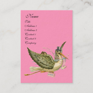 STORK BABY SHOWER BUSINESS CARD