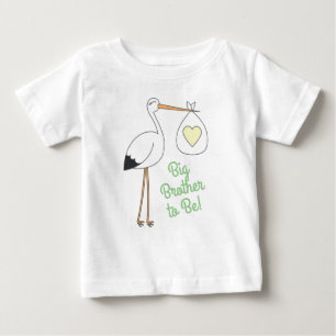 Stork Baby Shower Green Gender Neutral T-Shirt