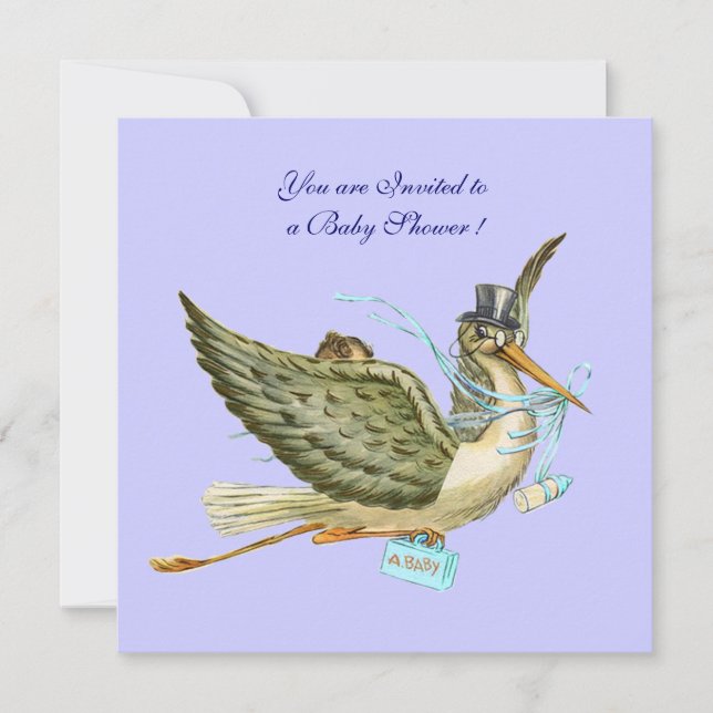 STORK BABY SHOWER INVITATION (Front)