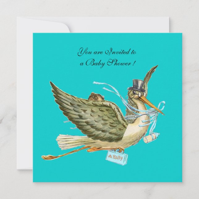 STORK BABY SHOWER INVITATION (Front)