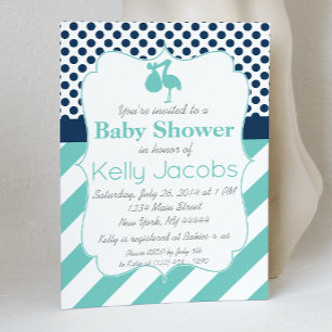 Stork Baby Shower Invitation