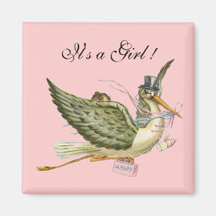 STORK BABY SHOWER MAGNET