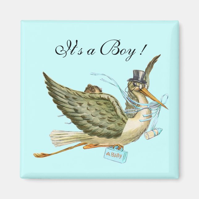 STORK BABY SHOWER MAGNET (Front)