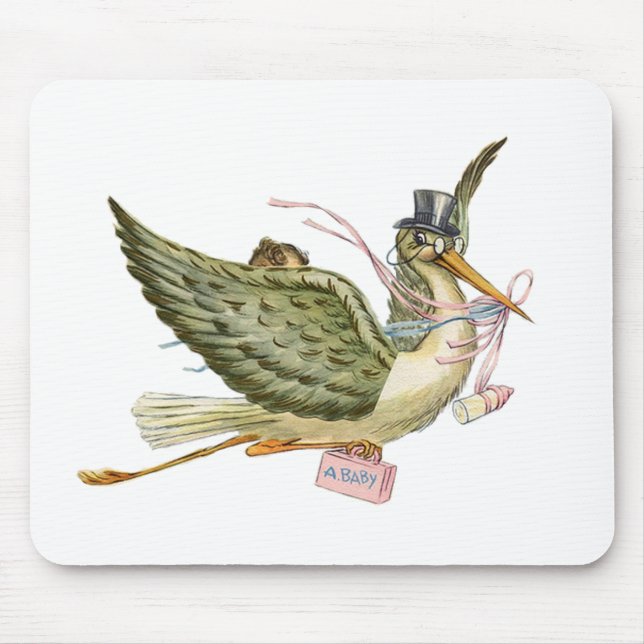 STORK BABY SHOWER MOUSE PAD (Front)