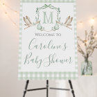 Stork Baby Shower Preppy Southern