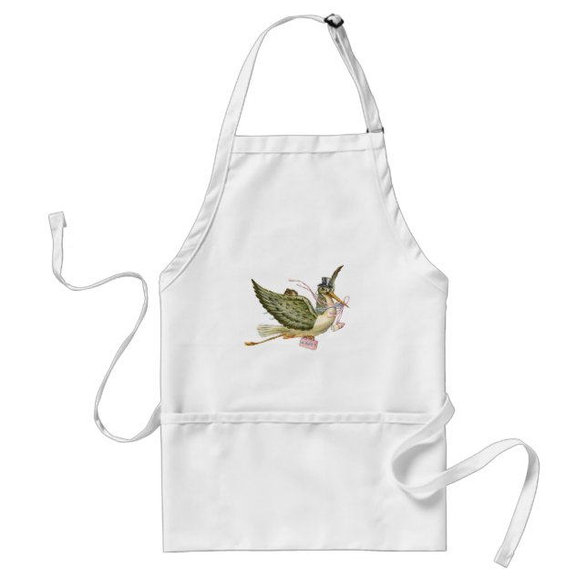 STORK BABY SHOWER STANDARD APRON (Front)