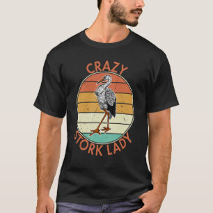 Stork Birds Biologist Ornithologist Birdwatching B T-Shirt