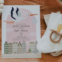 Stork Boho Baby Shower Special Delivery Sprinkle