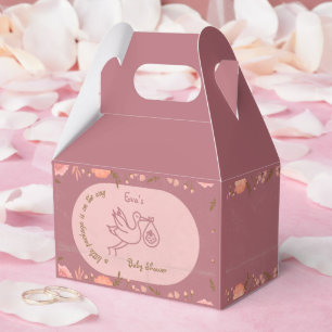 Stork Carrying Baby-Baby Shower Favour Box