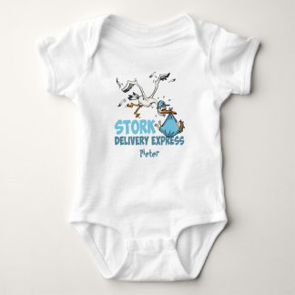 Stork Delivery – Gepersonaliseerde baby romper Baby Bodysuit