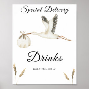 STORK - DRINKS, HELP YOURSELF POSTER
