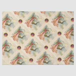 STORK GIRL BABY SHOWER PINK GEMSTONES TISSUE PAPER