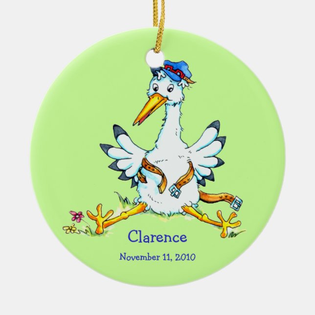 Stork has delivered Ornament (Front)