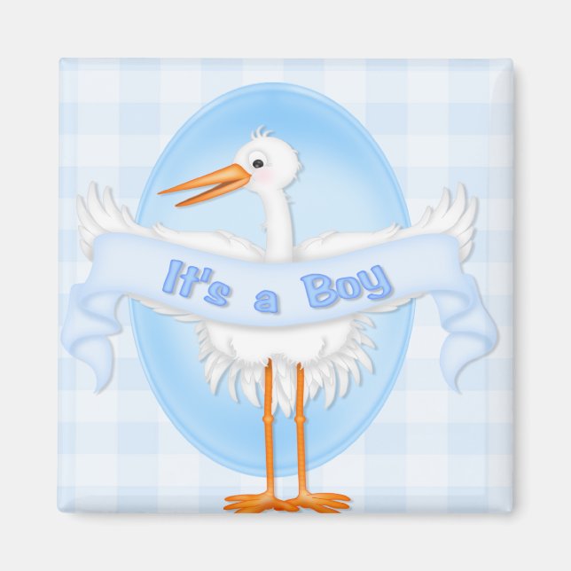 Stork It's a Boy  Magnet (Front)
