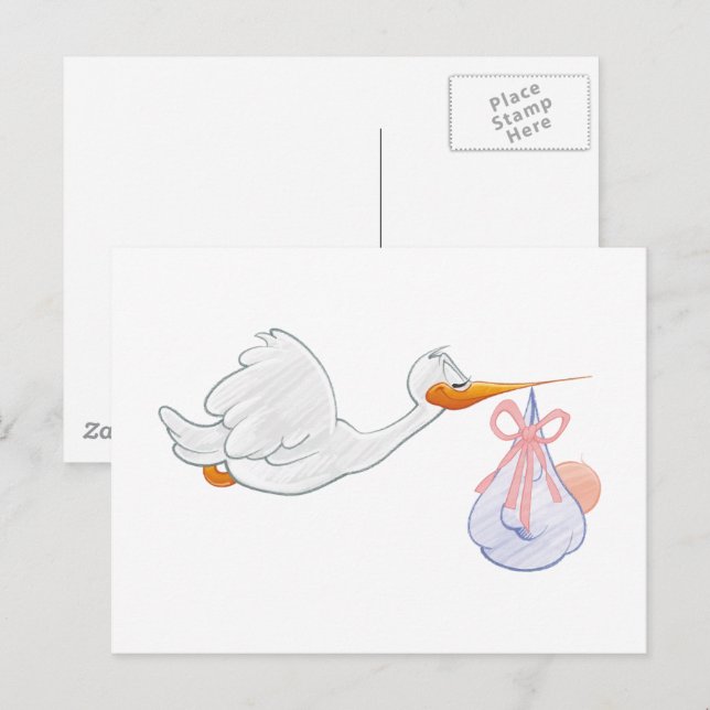 Stork merchandise postcard (Front/Back)
